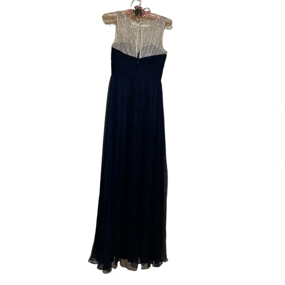 FOREVER NEW, BEADED MAXI DRESS, in Navy Blue, size 6 - Picture 4 of 6